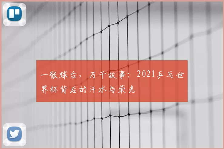 一张球台，万千故事：2021乒乓世界杯背后的汗水与荣光